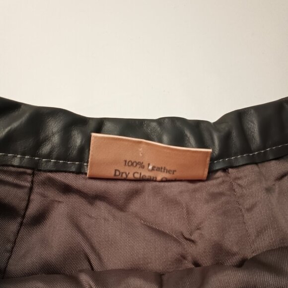 Skin Deep 100% Leather Pants Size 23/00 High Rise Skinny Leg Gray Color - Picture 4 of 9